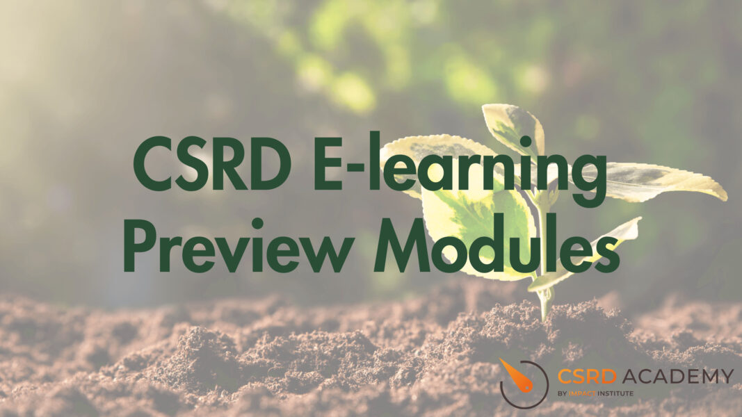 CSRD E-learning Preview Modules